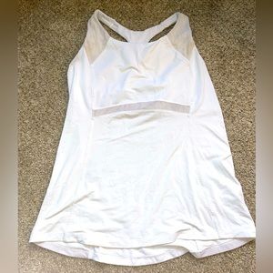 White Athleta sports top